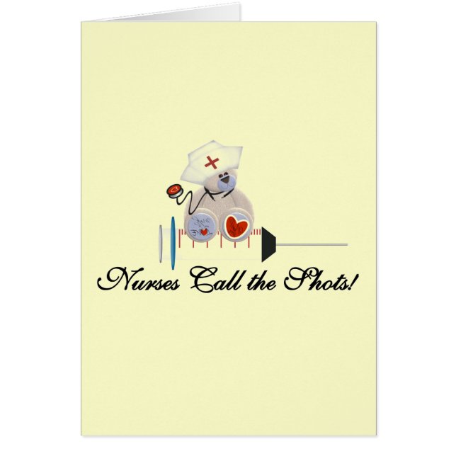 Teddy Bear Nurses Call the Shots T-shirts and Gift (Front)