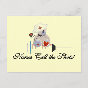 Teddy Bear Nurses Call the Shots T-shirts and Gift Postcard