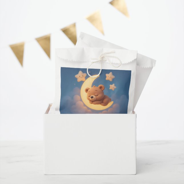 Teddy Bear on the Moon - Baby Shower Gift Bag (Party)