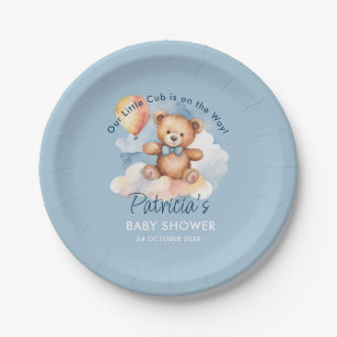 Teddy bear paper plate