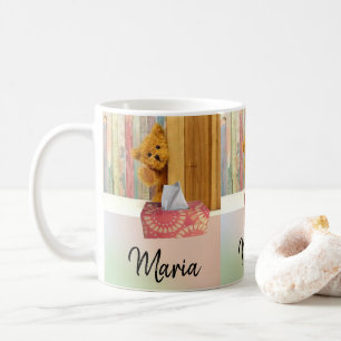 Teddy Bear Pastel Stripe Mug