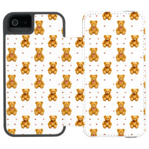 Teddy Bear Pattern Incipio Watson™ iPhone 5 Wallet Case