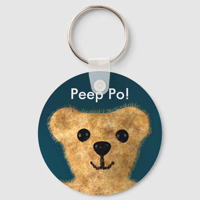 Teddy Bear (Peep po!) Key Ring (Front)
