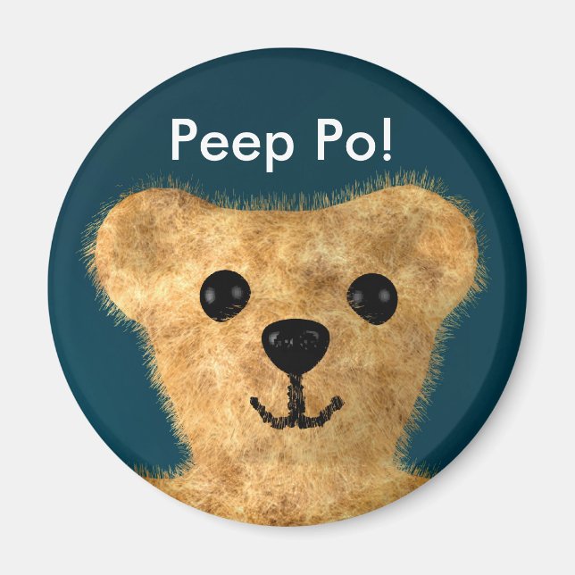 Teddy Bear (Peep po!) Magnet (Front)