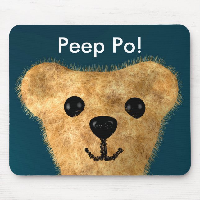 Teddy Bear (Peep po!) Mouse Mat (Front)