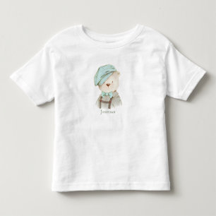 Teddy Bear Personalised Name Toddler T-Shirt