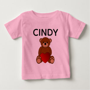 TEDDY BEAR PERSONALIZED PINK BABY T-Shirt