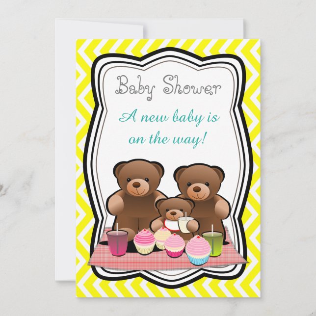 Teddy Bear Picnic Baby Shower Invitation (Front)