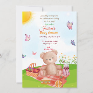 Teddy Bear Picnic Baby Shower Invitation