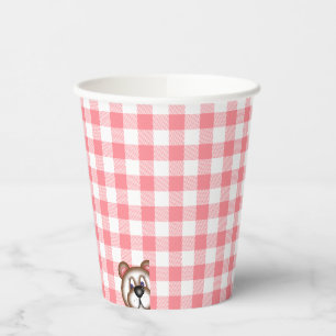 Teddy bear picnic gingham  paper cups
