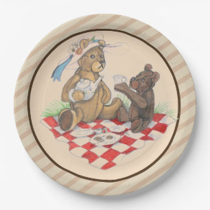 Teddy Bear Picnic Paper Plate