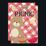 Teddy Bear Picnic Summer Birthday Party Invitation<br><div class="desc">Teddy Bear Picnic Summer Birthday Party Invitations.</div>