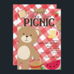 Teddy Bear Picnic Summer Birthday Party Invitation<br><div class="desc">Teddy Bear Picnic Summer Birthday Party Invitations.</div>