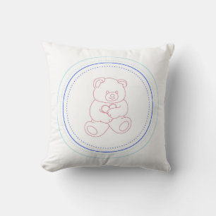 Teddy Bear Pillow (boy/blue)