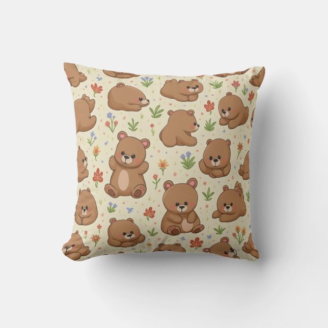 Teddy bear pillow cushion (Front)
