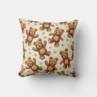 Teddy bear pillow cushion