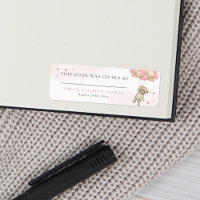 Teddy Bear Pink Book Gifted By