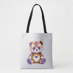 Teddy Bear Playful Adorable Fun Animal Colourful Tote Bag
