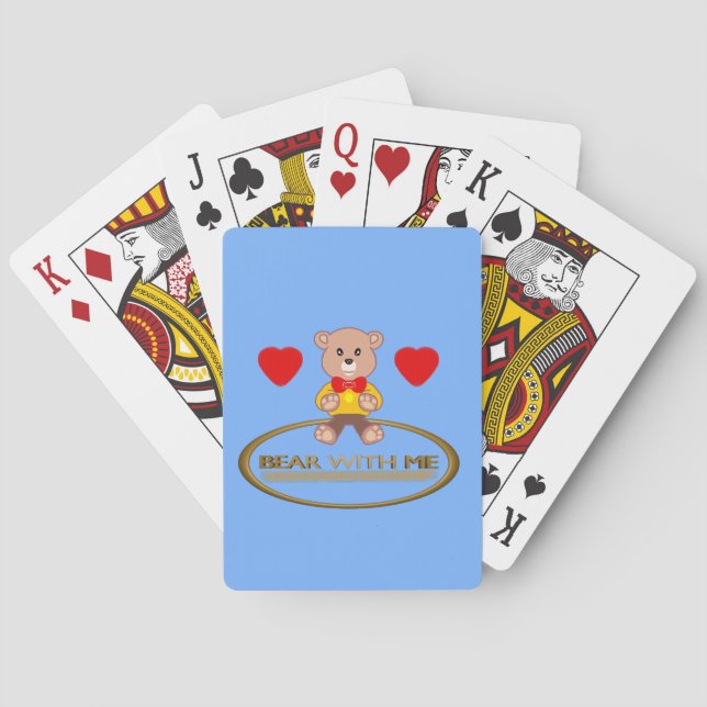 Teddy Bear  Playing Cards (Back)