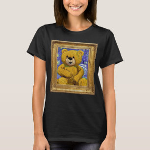 Teddy Bear Post Impressionism Artwork Artist Paint T-Shirt