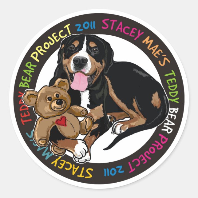 Teddy bear project sticker (Front)