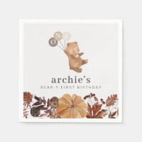 Teddy Bear Pumpkin - 1st Birthday