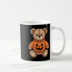 Teddy Bear Pumpkin Graphic Fall Halloween Coffee Mug