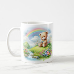 Teddy Bear Rainbow Coffee Mug