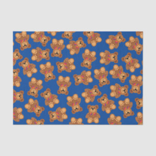 Teddy Bear Rainbow Cute 1st Birthday Party Tissue Paper
