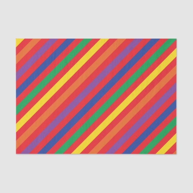 Teddy Bear Rainbow Cute Kid's Birthday Party Tissue Paper (Front)