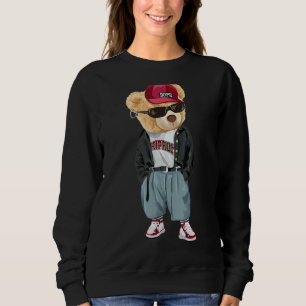 Teddy Bear Rap Lover Clothing Men Women Sweatshirt