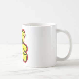 Teddy Bear Red Yellow The MUSEUM Zazzle Gifts Coffee Mug