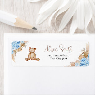 Teddy Bear Return Address Label