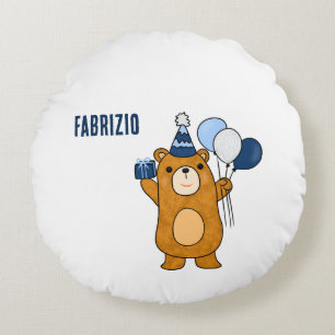 Teddy bear round cushion