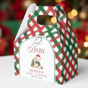 Teddy Bear Santa Baby Shower Favour Box