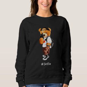 Teddy Bear Selfie So Cool For Mens Womens Kids Sweatshirt
