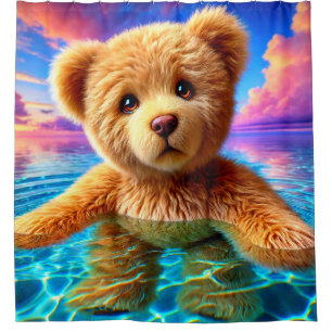 Teddy Bear Shower Curtain
