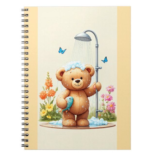 Teddy Bear Shower Notebook (Front)