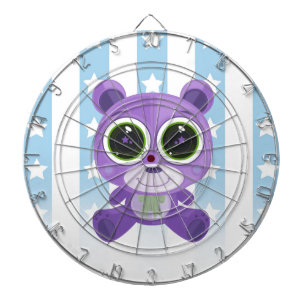Teddy Bear - Star Eye Purple Dartboard