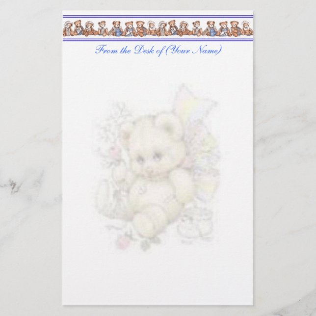 Teddy Bear Stationery (Front)
