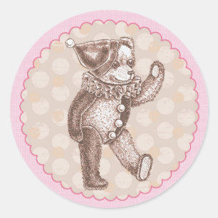 Teddy Bear Sticker - Pink