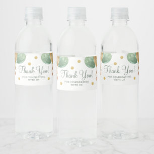 Teddy Bear Thank You Baby Shower Water Bottle Labe Label