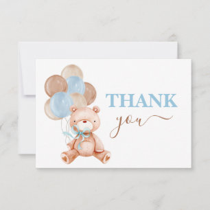Teddy Bear thank you Card