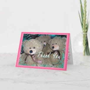 Teddy Bear Thank You- customise any occasion Thank You Card