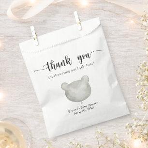 Teddy bear thank you favour bags