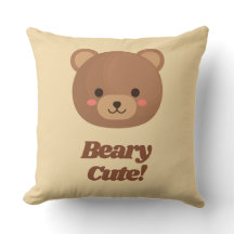 Teddy Bear Throw Pillow 