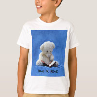 Teddy Bear Time to Read Blue Stuffed Animal, ZKOA