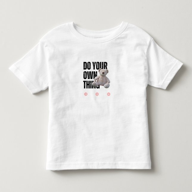 Teddy Bear Toddler T-Shirt (Front)