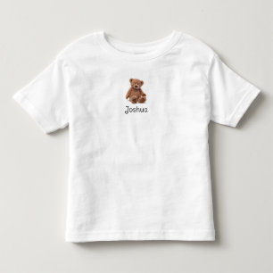 Teddy bear toddler t-shirt personalised