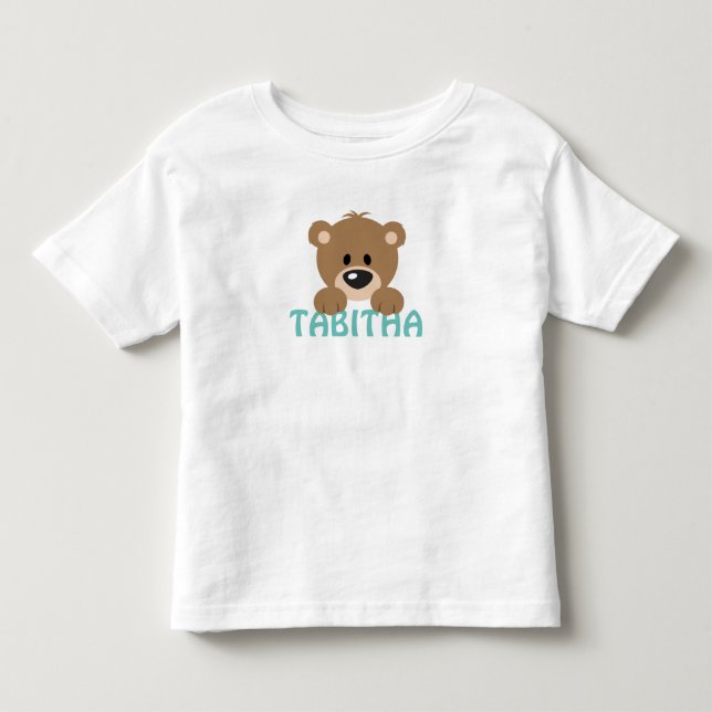 Teddy Bear Toddler Tee (Front)